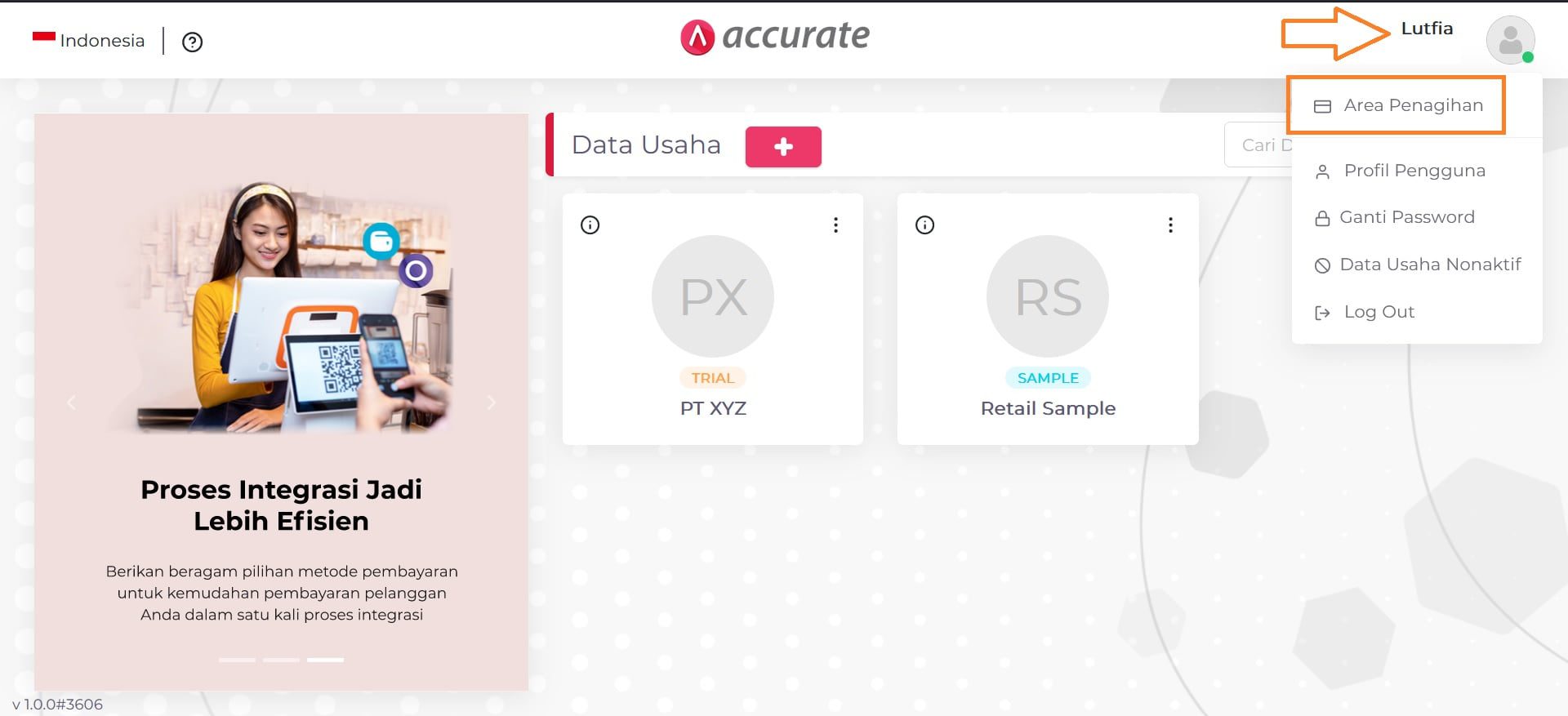 aktivasi add on accurate online