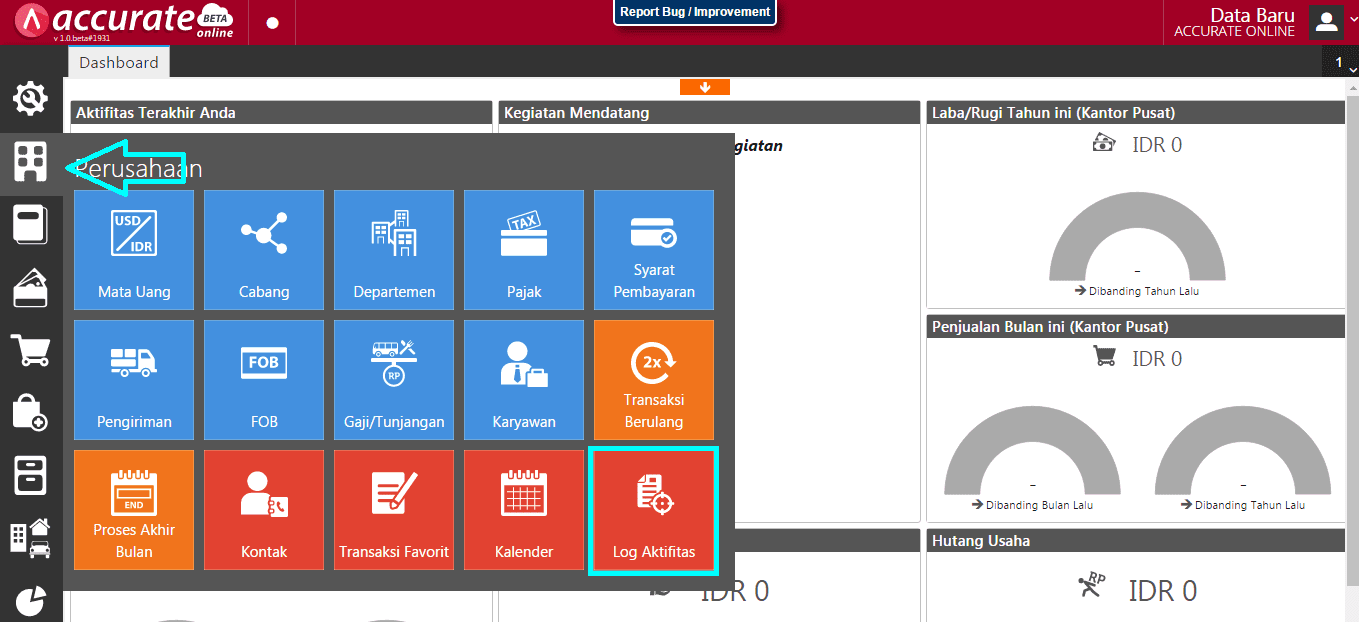 fitur log aktifitas accurate online