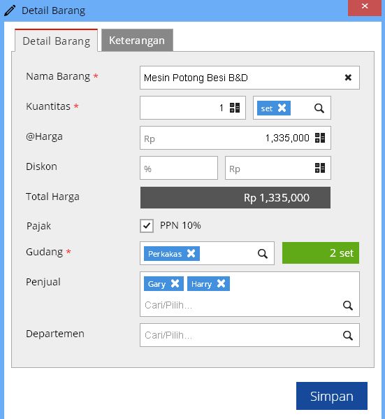 fitur komisi penjual accurate online