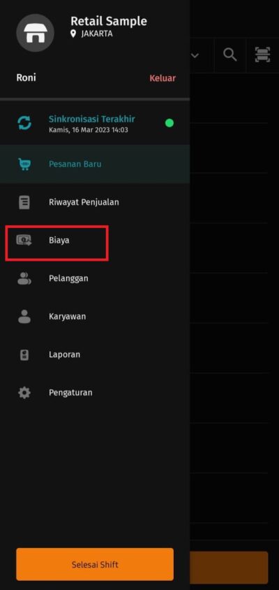 fitur biaya accurate pos