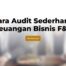 Cara audit sederhana keuangan bisnis F&B